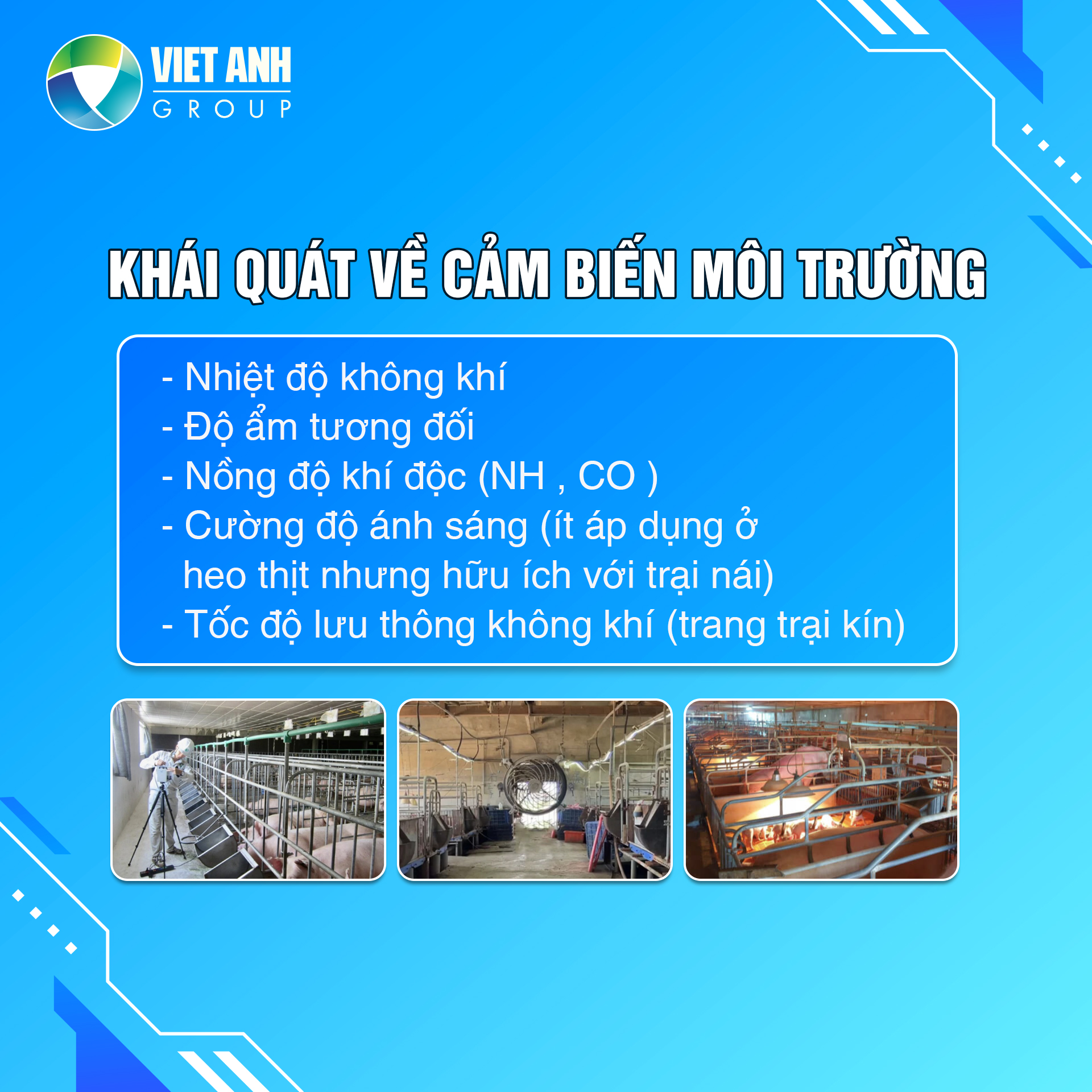 Kỹ thuật sử dụng thiết bị cảm biến môi trường trong trang trại heo