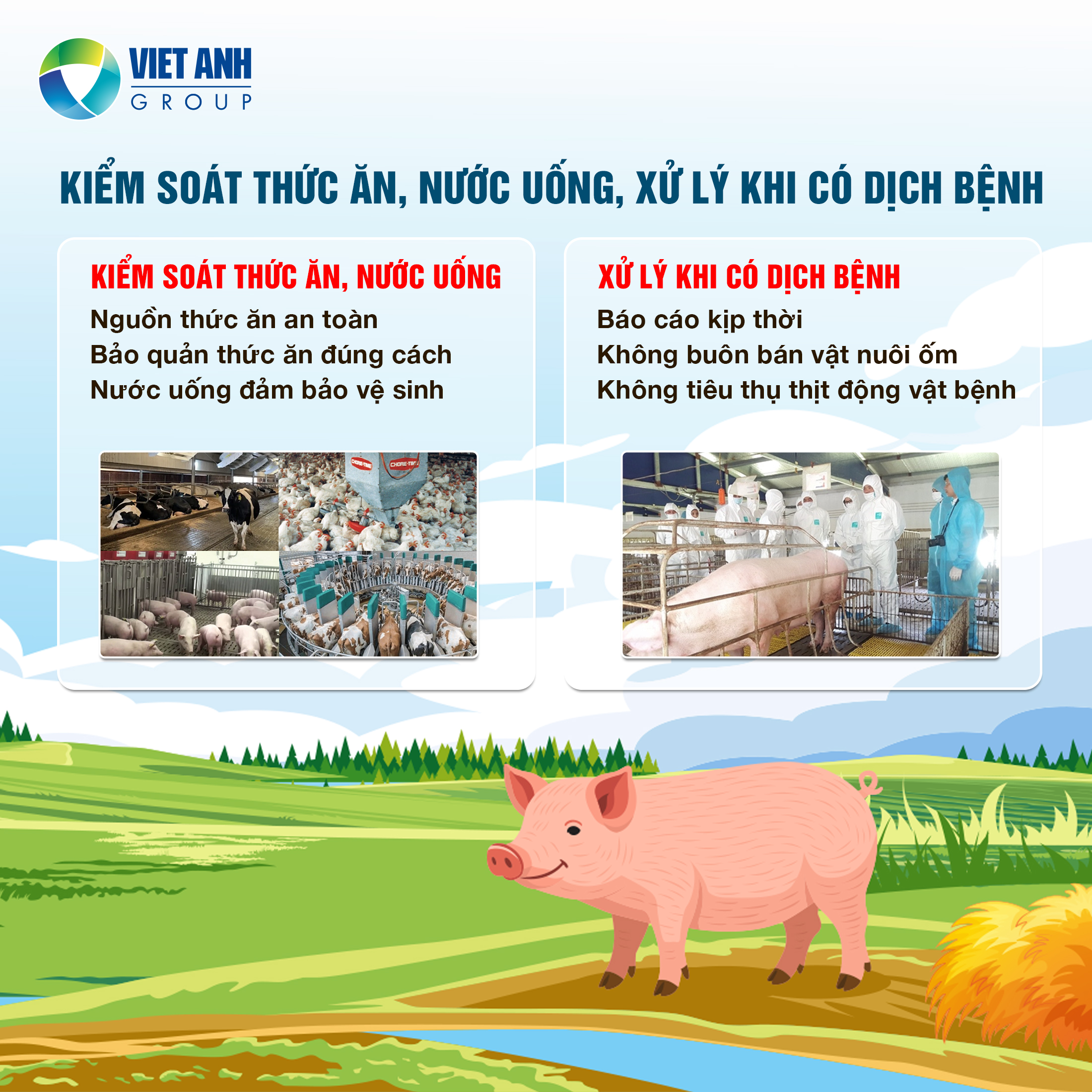 KIỂM SOÁT DỊCH BỆNH TRONG CHĂN NUÔI THEO HƯỚNG AN TOÀN SINH HỌC